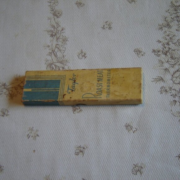 Vintage Taylor #5936 roast thermometer 1950s in original box VGU - Picture 3 of 6